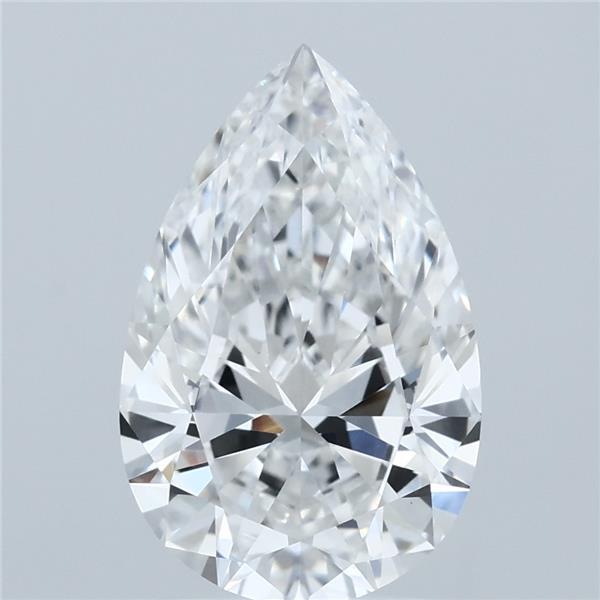 3.01ct Pear F VS1 Lab Created Diamond