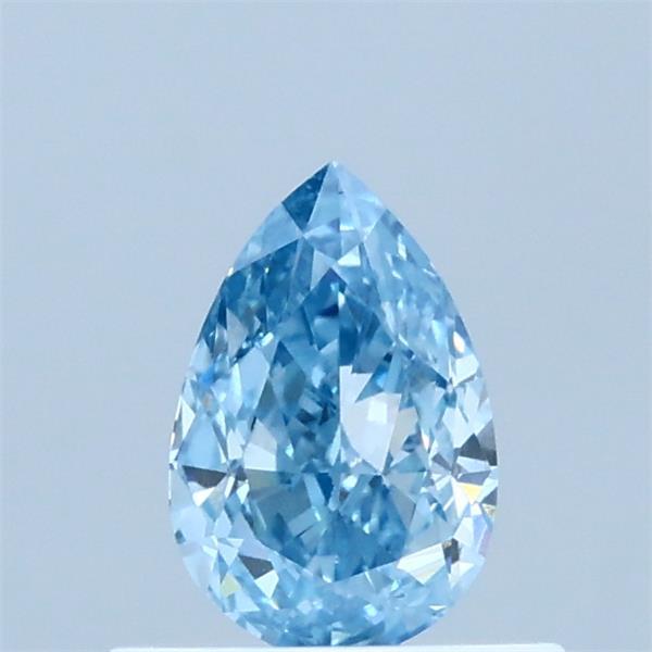 0.55ct Pear FANCY VIVID BLUE VVS2 Lab Created Diamond
