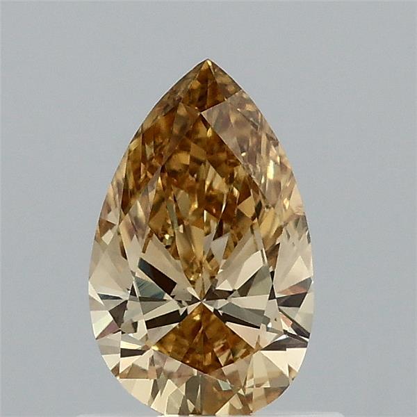 0.7ct Pear FANCY INTENSE YELLOW VS1 Lab Created Diamond