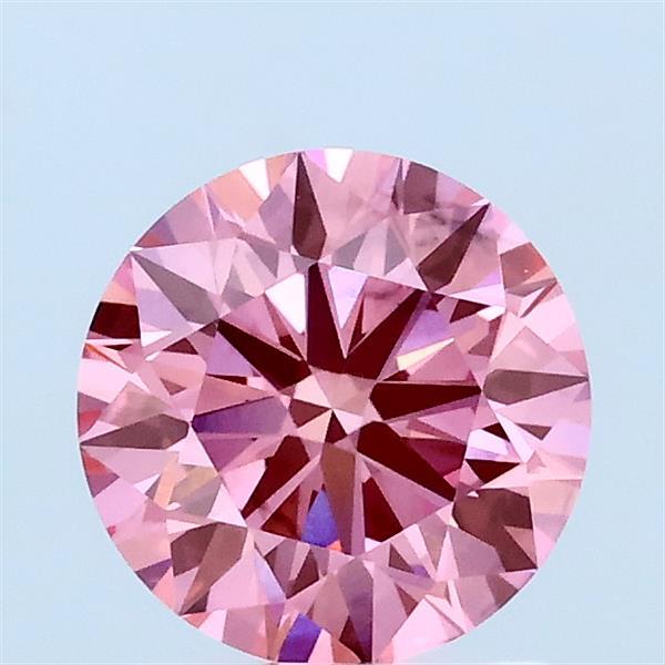 1.1ct Round FANCY VIVID PINK VS1 Lab Created Diamond