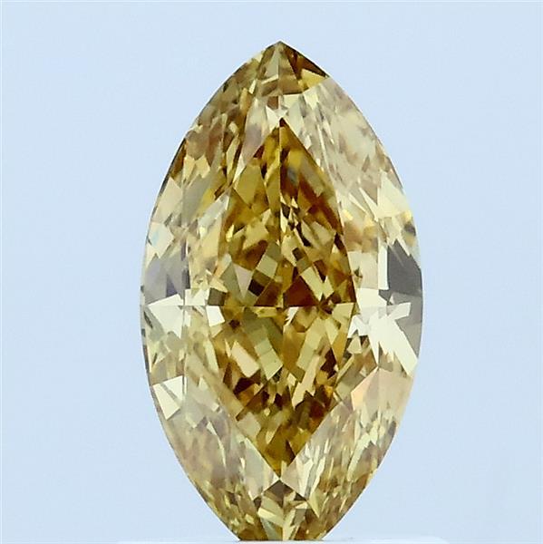 1.05ct Marquise FANCY INTENSE YELLOW VVS2 Lab Created Diamond
