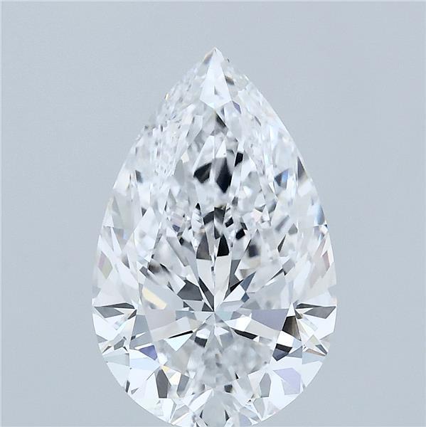 2.91ct Pear D VVS2 Lab Created Diamond