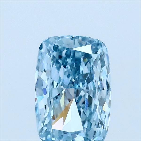 0.75ct Cushion FANCY VIVID BLUE VS1 Lab Created Diamond