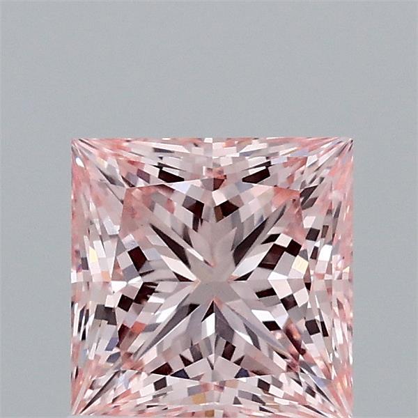 1.18ct Princess FANCY INTENSE PINK VS1 Lab Created Diamond