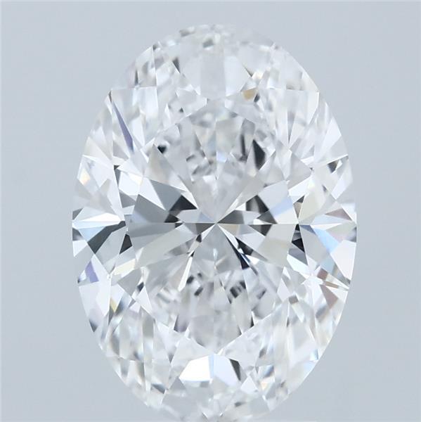 3ct Oval D VVS2 Lab Created Diamond