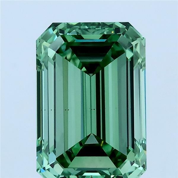 3.01ct Emerald FANCY VIVID GREEN VS2 Lab Created Diamond