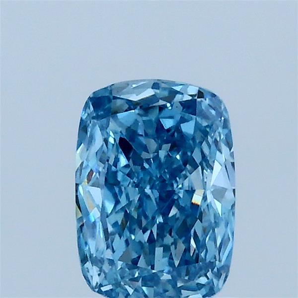 0.69ct Cushion FANCY VIVID BLUE VS1 Lab Created Diamond