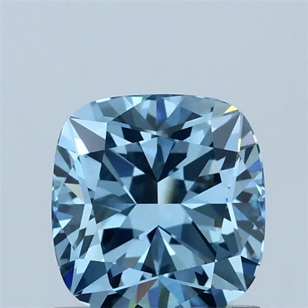 1.07ct Cushion FANCY VIVID BLUE VVS2 Lab Created Diamond