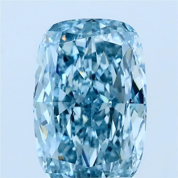 2.07ct Cushion FANCY VIVID BLUE VS1 Lab Created Diamond