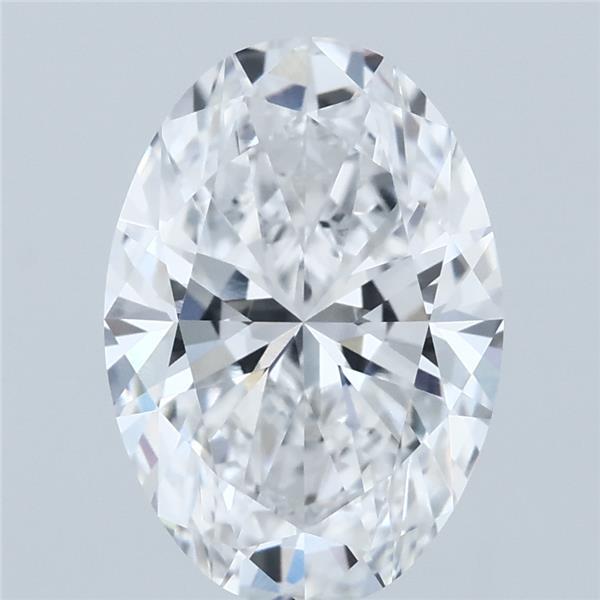 3ct Oval D VVS1 Lab Created Diamond