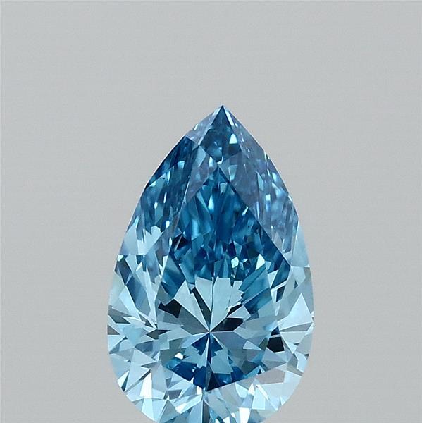 1ct Pear FANCY VIVID BLUE VS1 Lab Created Diamond