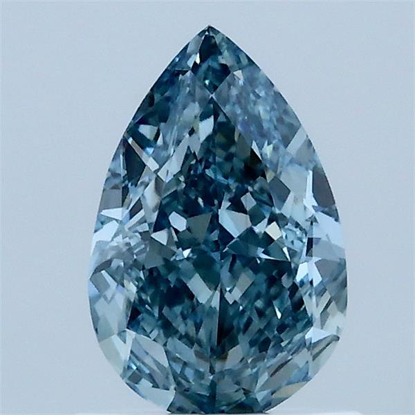 1.03ct Pear FANCY VIVID BLUE VVS2 Lab Created Diamond