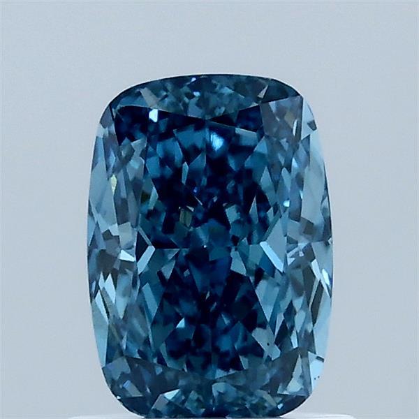 1.05ct Cushion FANCY VIVID BLUE VS1 Lab Created Diamond