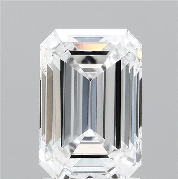 2.06ct Emerald D VVS1 Lab Created Diamond