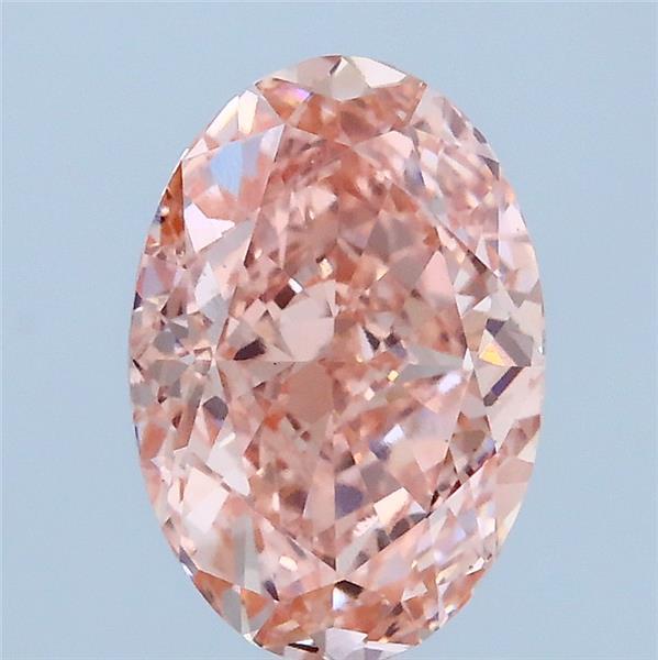 2.06ct Oval FANCY VIVID PINK VS1 Lab Created Diamond