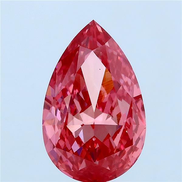 3.32ct Pear FANCY VIVID PINK VS1 Lab Created Diamond
