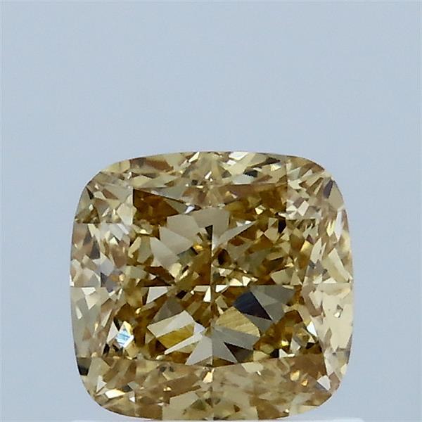 1.06ct Cushion FANCY INTENSE YELLOW VS1 Lab Created Diamond
