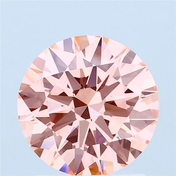 1.5ct Round FANCY VIVID PINK VVS2 Lab Created Diamond
