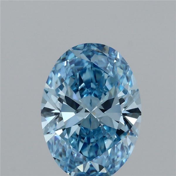 2ct Oval FANCY VIVID BLUE VS1 Lab Created Diamond