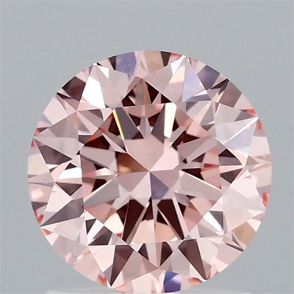 1.31ct Round FANCY INTENSE PINK VVS2 Lab Created Diamond