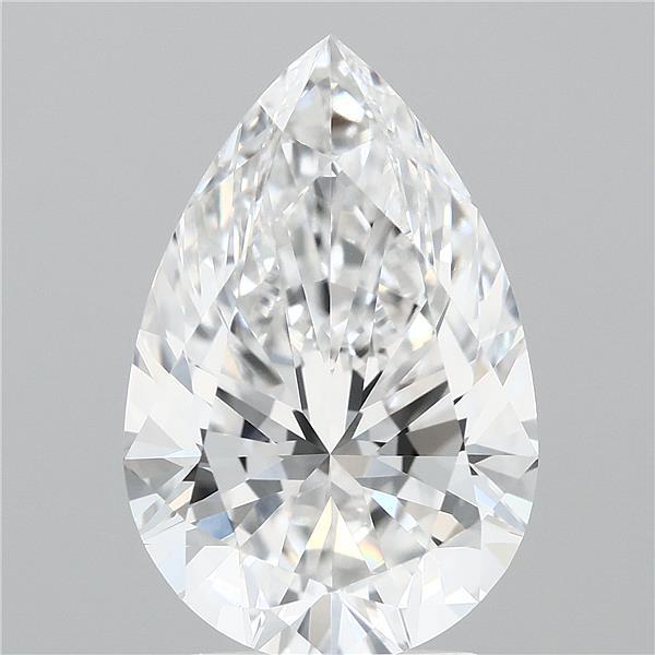 3.06ct Pear E VVS1 Lab Created Diamond