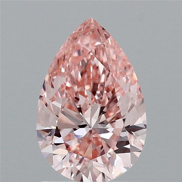 1.52ct Pear FANCY INTENSE PINK VS1 Lab Created Diamond