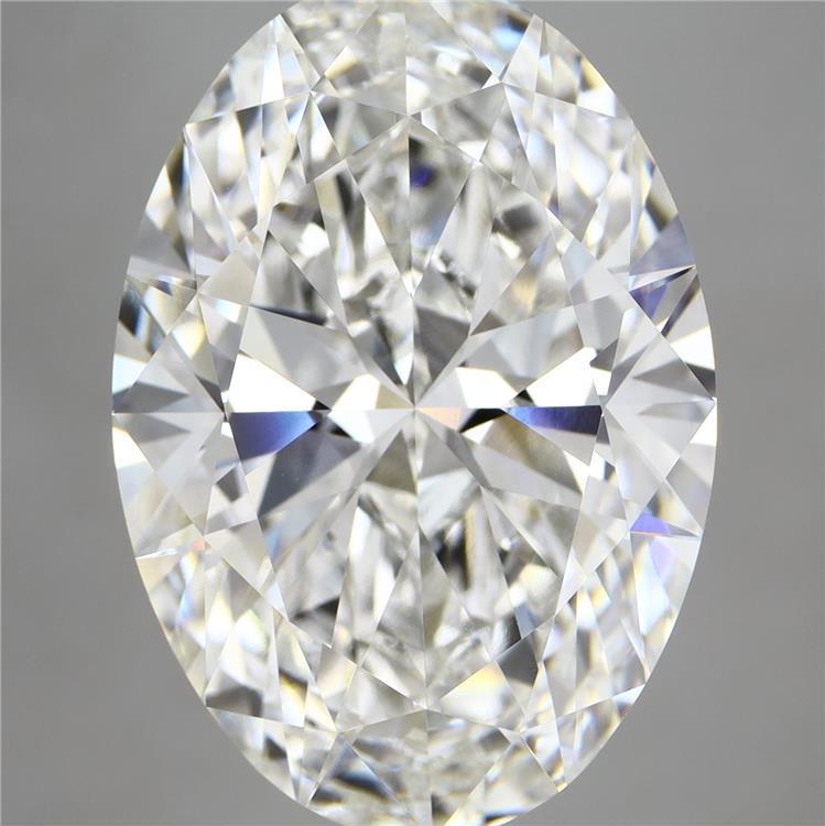 13.1ct Oval F VVS2 Lab Created Diamond