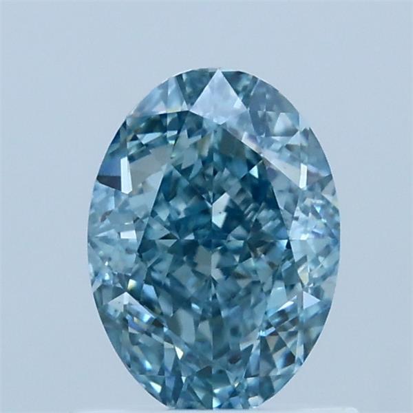 1.04ct Oval FANCY VIVID BLUE VVS2 Lab Created Diamond