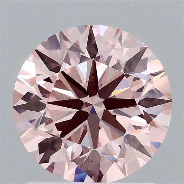 1.52ct Round FANCY INTENSE PINK VS2 Lab Created Diamond