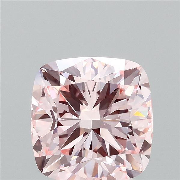2.71ct Cushion FANCY INTENSE PINK VVS2 Lab Created Diamond