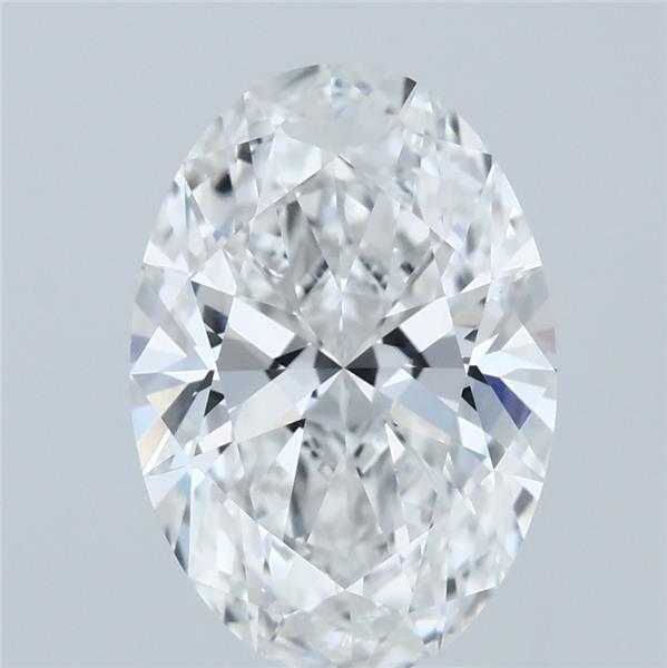 2.68ct Oval E VVS2 Lab Created Diamond
