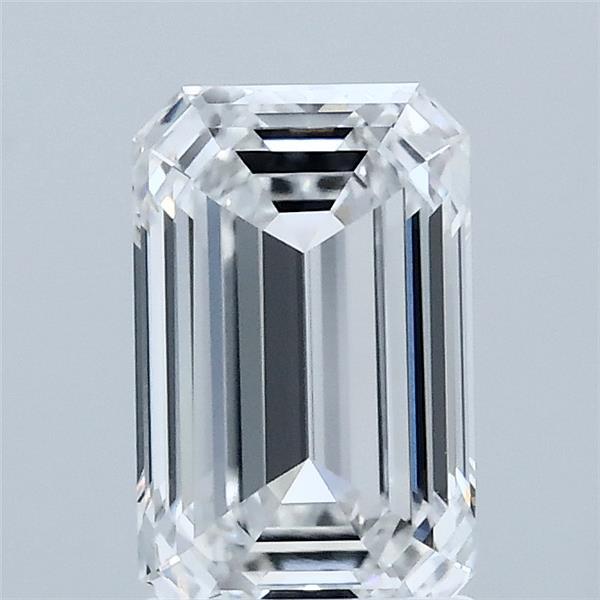 1.5ct Emerald D VVS1 Lab Created Diamond
