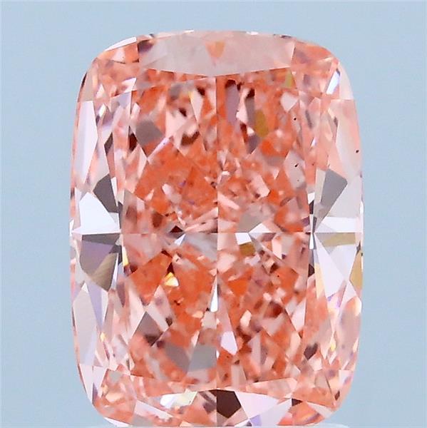2.02ct Cushion FANCY VIVID PINK VS1 Lab Created Diamond