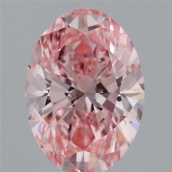 1.52ct Oval FANCY VIVID PINK VS1 Lab Created Diamond