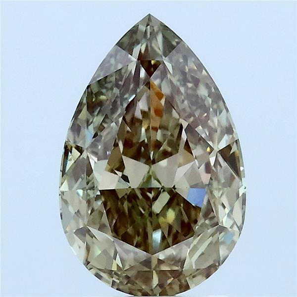 2.23ct Pear FANCY INTENSE GREEN VS1 Lab Created Diamond