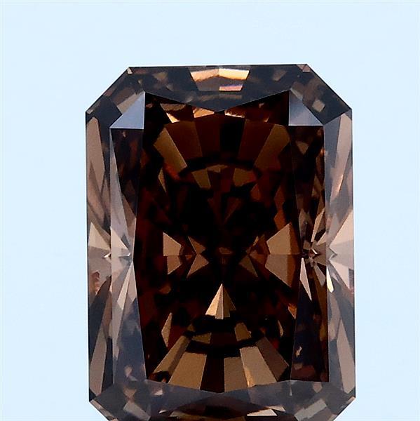 3.06ct Radiant FANCY BROWN VVS1 Lab Created Diamond
