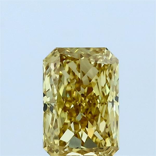 0.73ct Radiant FANCY YELLOW VS1 Lab Created Diamond