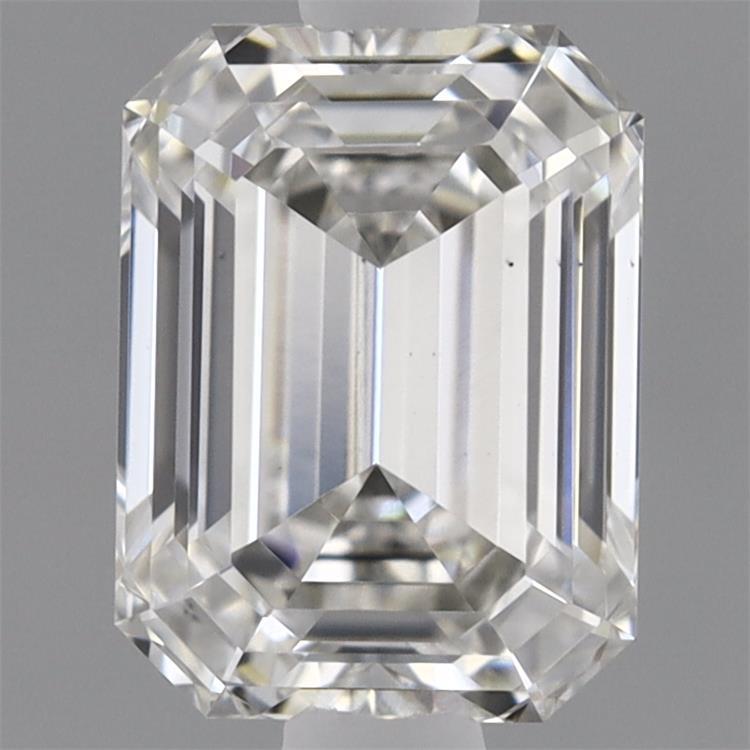 0.85ct Emerald F VS1 Lab Created Diamond