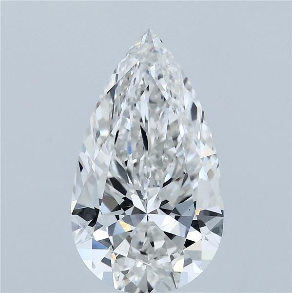 2.51ct Pear F VS1 Lab Created Diamond