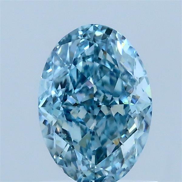 1.16ct Oval FANCY VIVID BLUE VVS2 Lab Created Diamond