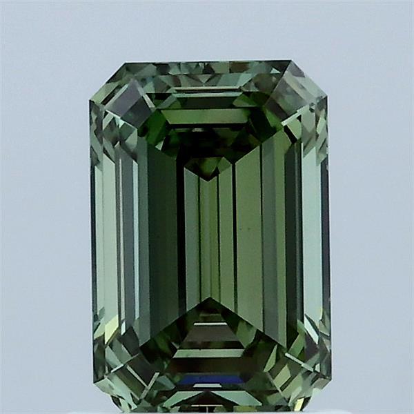 1.09ct Emerald FANCY VIVID GREEN VS1 Lab Created Diamond