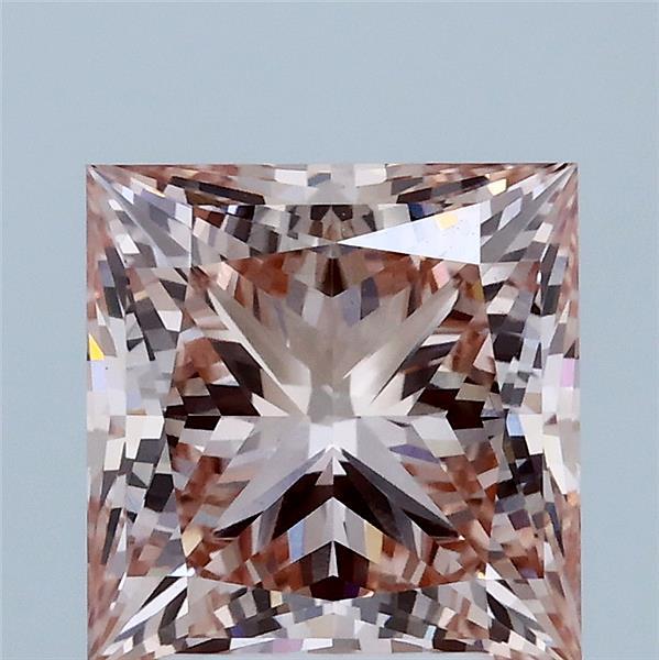 3.05ct Princess FANCY INTENSE PINK VS1 Lab Created Diamond