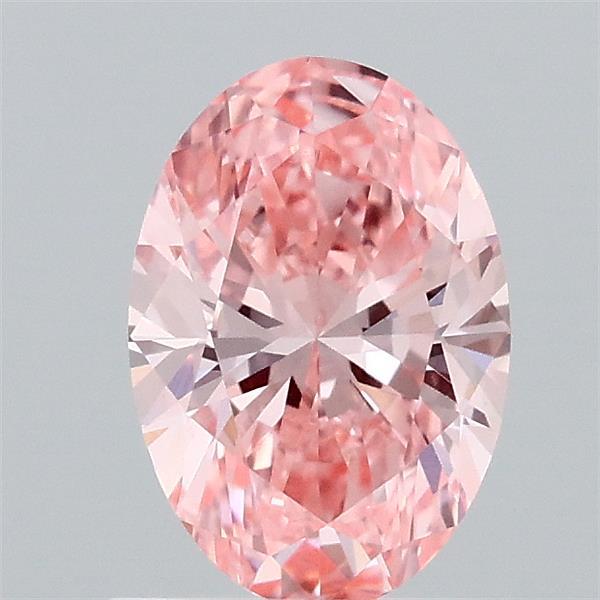 0.94ct Oval FANCY VIVID PINK VVS2 Lab Created Diamond