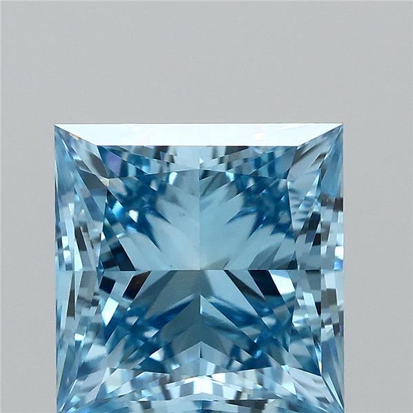 1.63ct Princess FANCY VIVID BLUE VS1 Lab Created Diamond