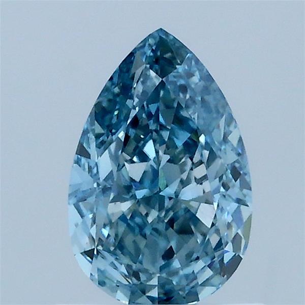 1.05ct Pear FANCY VIVID BLUE VS1 Lab Created Diamond