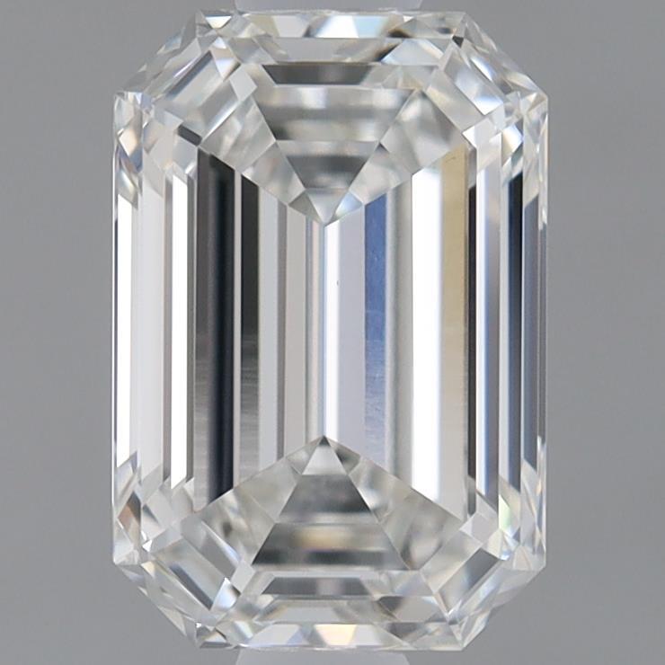 0.91ct Emerald F VVS2 Lab Created Diamond