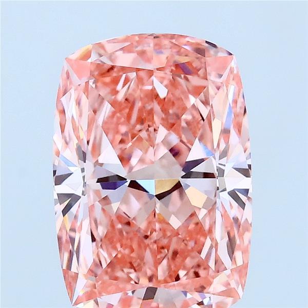 3.06ct Cushion FANCY VIVID PINK VVS2 Lab Created Diamond