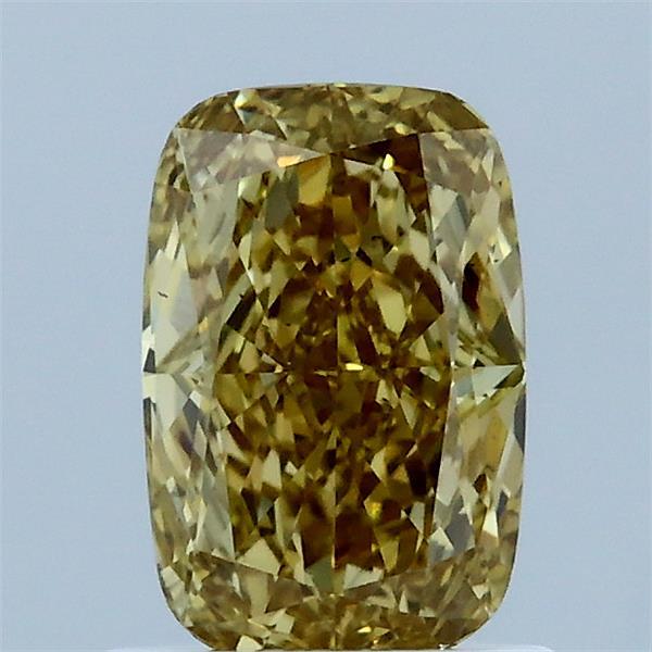 1.07ct Cushion FANCY INTENSE YELLOW VS2 Lab Created Diamond