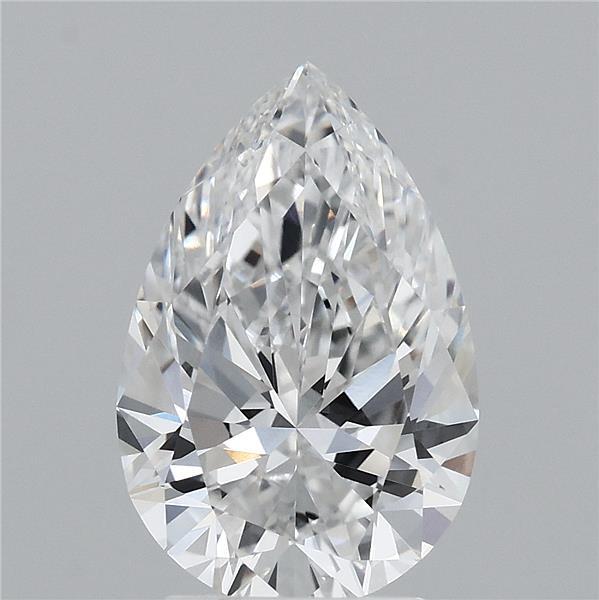 3.1ct Pear E VVS1 Lab Created Diamond