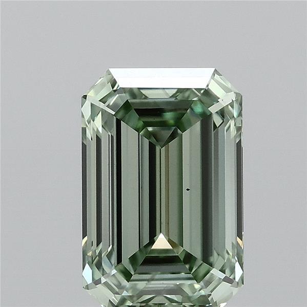 1.06ct Emerald FANCY VIVID GREEN VS1 Lab Created Diamond